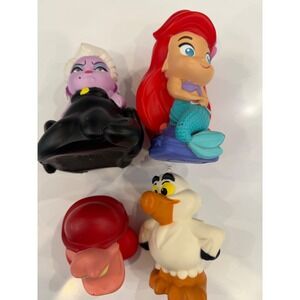 Disney The Little Mermaid Ariel Ursula Flotsam Jetsam Bath Toy Set new